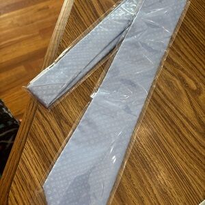 Light Blue Louis Vuitton Patterned Tie